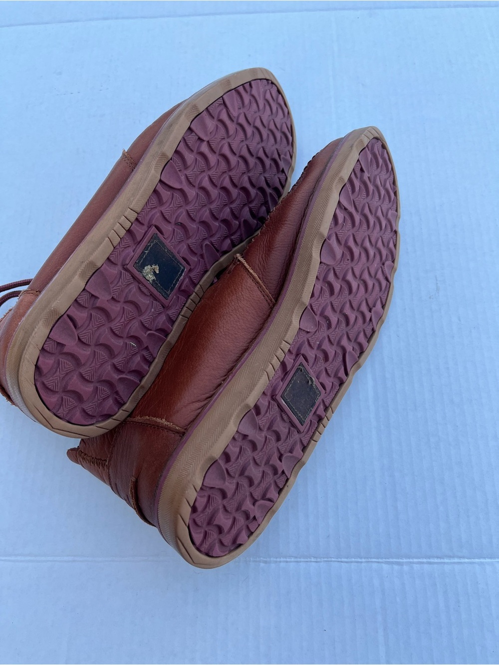 Toms Men Brown Leather Lace-Up Casual Boots Leather Boots Sz 11 - Picture 5 of 7